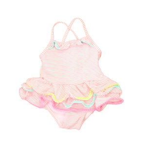 Wetsuit Club Girls Pink | White 1-piece Swimsuit size: 12 Months
